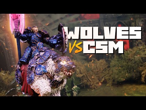 Space Wolves vs Chaos Space Marines - Warhammer 40k Battle Report