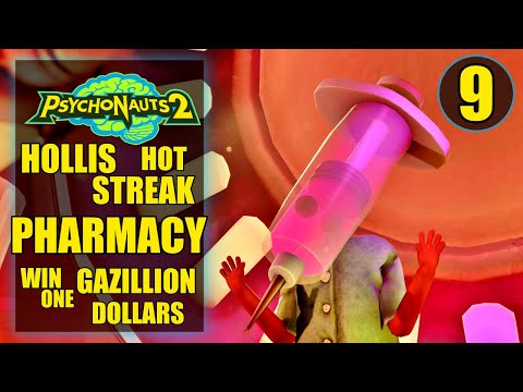 Psychonauts 2 - Pharmacy - Win Gazillion in Casino - Hollis Hot Streak Walkthrough Part 9