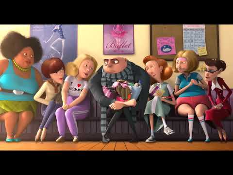 Despicable Me (2010) trailer still emphasizing the film’s disco-pop and orchestral contrast