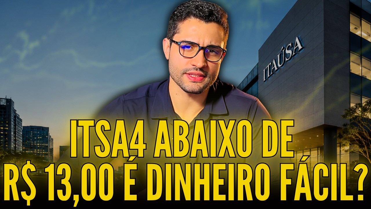 A ITAÚSA ESTÁ BARATA DEMAIS PARA IGNORAR? ITSA4 OU ITUB4 COM ESSA QUEDA?