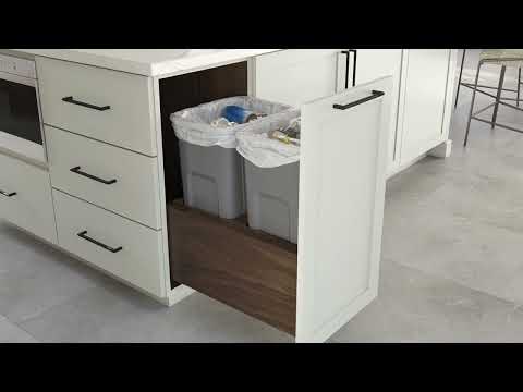 Omega Cabinetry Double Waste Bin Pull-Out