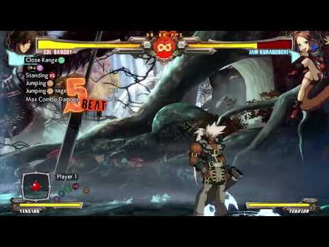 Guilty Gear Xrd Rev2 - Sol BnB Combos - Universal dustloop [Jam]