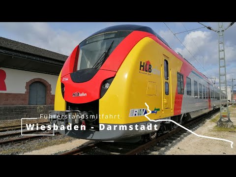 Führerstandsmitfahrt von Wiesbaden Hbf über Mainz Hbf nach Darmstadt Hbf