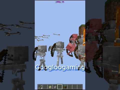 Googloo Gaming - 1 Iron Golem Vs Skeleton #minecraft #minecraftbuilding #minecraftfans