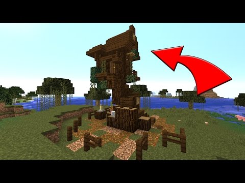 Minecraft How To Build A Witch Hut / Survival House / Easy