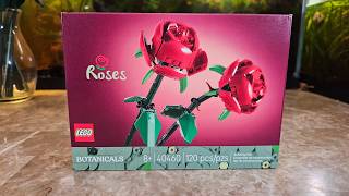 Lego Botanicals 40460 Roses Unboxing and Review (Valentines Day Gift)