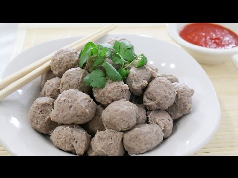 Asian Style Beef Meatballs ลูกชิ้น เนื้อ - Episode 48