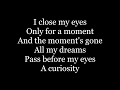 Kansas - Dust In The Wind (lyrics)