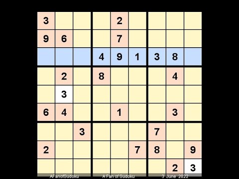 How to Solve New York Times Sudoku Hard June 3, 2022