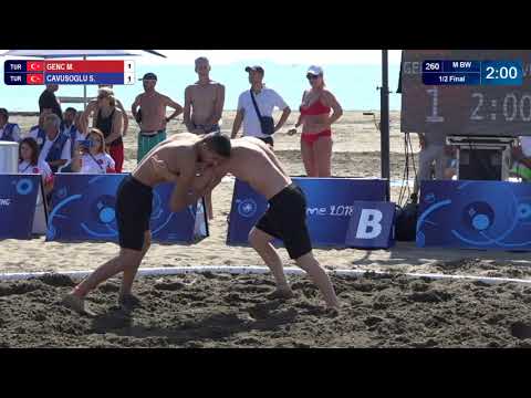 1/2 Men's BW - 70 kg: M. GENC (TUR) v. S. CAVUSOGLU (TUR)