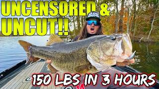 Epic 3 HOURS of Fall Bass Fishing in Texas – 150+ Pounds Caught!