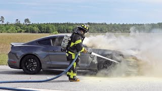 Watching my Mustang GT350 Burn to the Ground...
