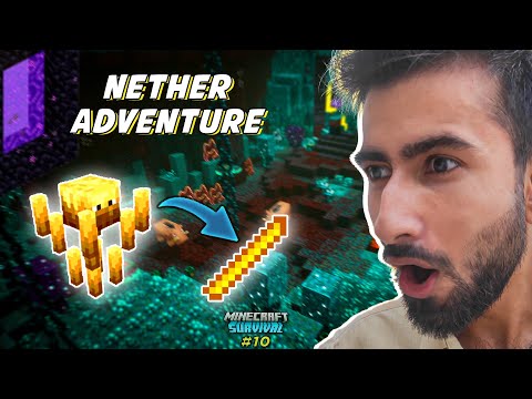 🔥 DEATH RAIDER in Minecraft Nether 🔥 *Finding NETHER FORTRESS* for Blaze Rod!