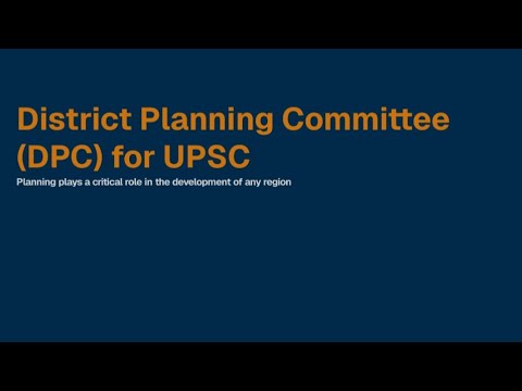 District Planning Committees|Districts as democratic commons|UPSC|GS-2|CurrentAffairs|By Gaurav Garg