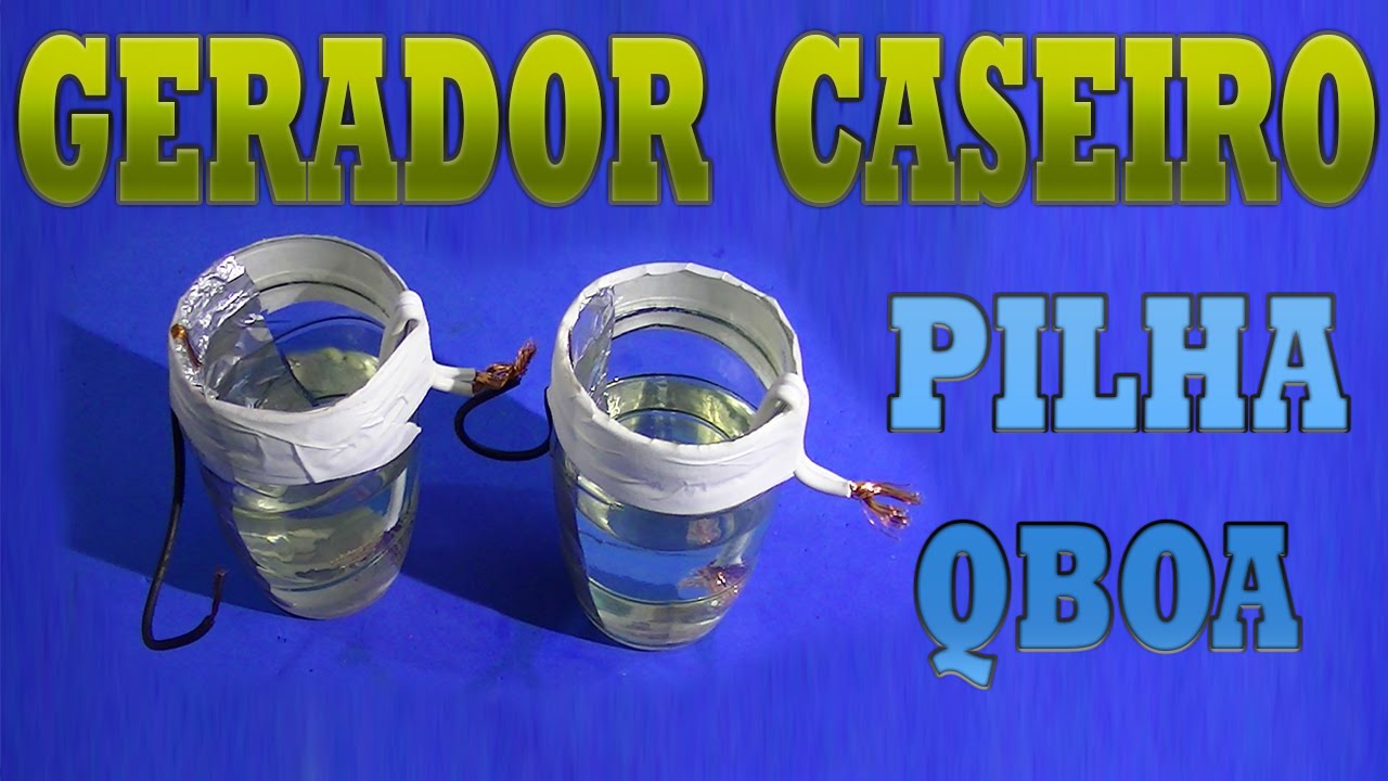 Como Fazer Gerador de Energia - PILHA CASEIRA -