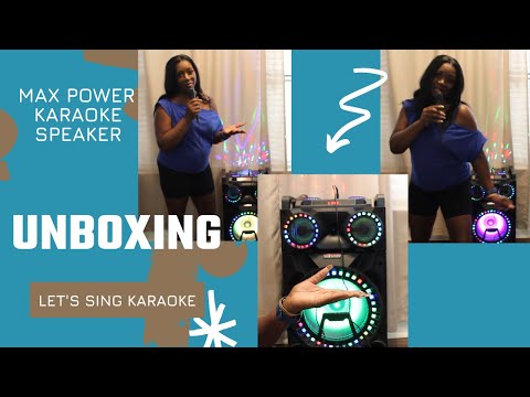 UNBOXING Max Power karaoke speaker