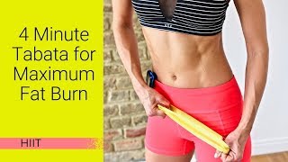 4 Minute Tabata Workout for Maximum Fat Burn