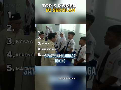 TOP 5 Momen di Sekolah #shorts #lucu #top5