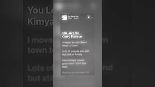 You love me || Kimya Dawson ~ #audio #spotifyclone #spotify