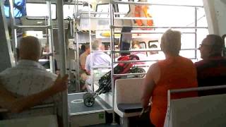 Aboard the tender in Monte Carlo