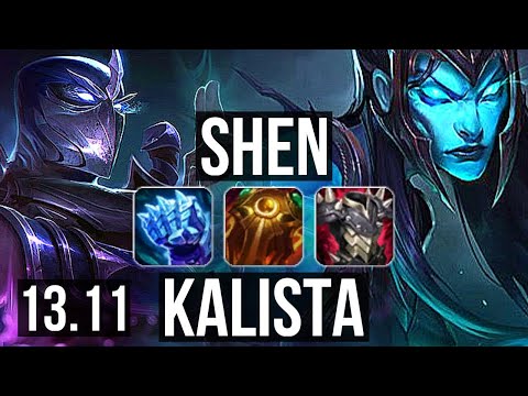 SHEN vs KALISTA (TOP) | 3.5M mastery, 6/2/17, 1400+ games | KR Master | 13.11