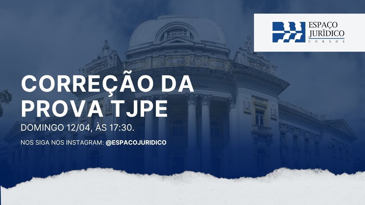 Correção Prova TJPE 2026