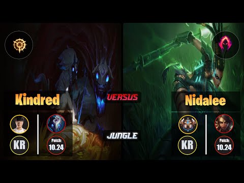 Haru KINDRED (Jungle) [Press the Attack] VS NIDALEE - Challenger KR Patch 10.24