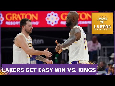 28 From Luka Doncic, 24 From LeBron James, Lakers CRUISE to win WIN Over Kings