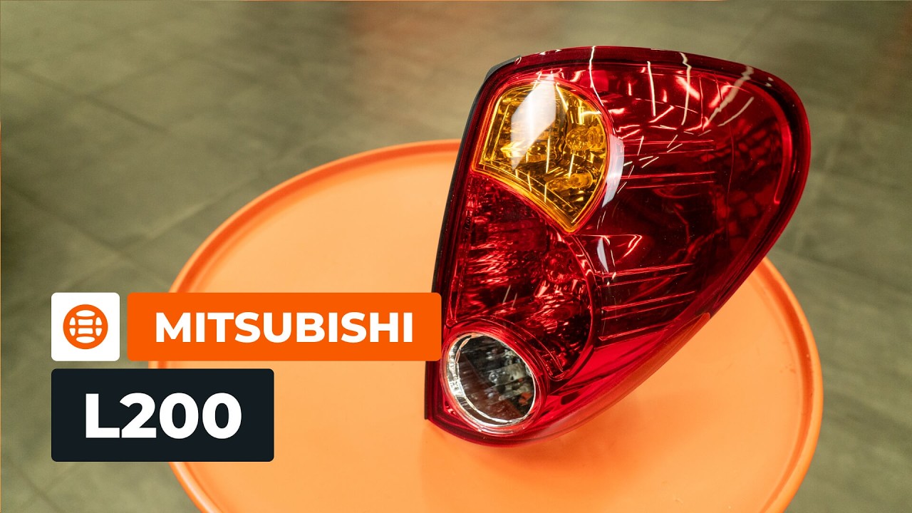 Πώς να αλλάξετε πίσω φώτα σε Mitsubishi L200 KA - Οδηγίες αντικατάστασης