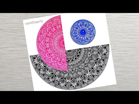 Colorful Mandala Art Using Spirograph Technique Step by Step Tutorial vanithaarts geometricalart