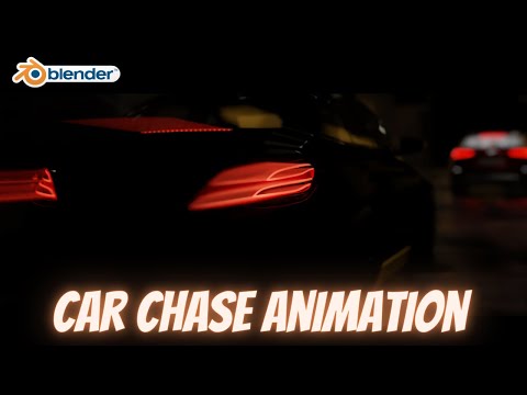 HOT PURSUIT- High Octane Car chase #blender #blenderanimation