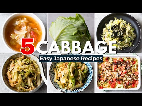 One Ingredient Five Ways | Japanese Cabbage Dinner Recipes
