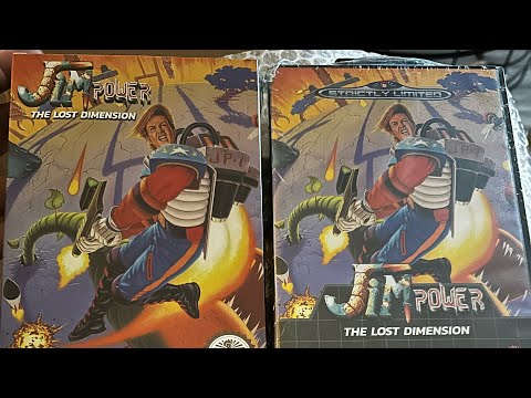 Jim Power The Lost Dimension STRICTLY LIMITED unboxing for NES, SNES, and GENESIS.