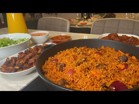 Lets Make Festive Ghana 🇬🇭 Lamb Jollof Rice & Fried Ripe Plantain
