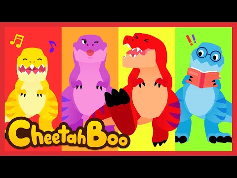 🦖 Kita Keluarga T-Rex Kompilasi | Lagu dinosaurus | Lagu Anak | #Cheetahboo