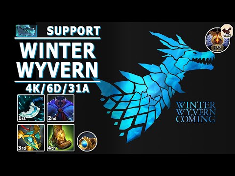 Winter Wyvern Hard Support | 7.31b | PSG.LGD.y` Pro WW Play | Dota 2 Immortal Gameplay