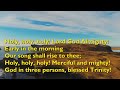 Holy, Holy, Holy! Lord God Almighty (Tune: Nicea - 4vv) [with lyrics for congregations] {Robin Mark}