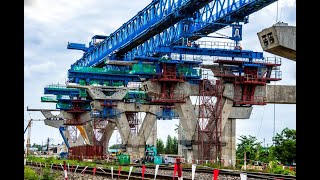 Precast bridge construction method 🏗️ @kiera