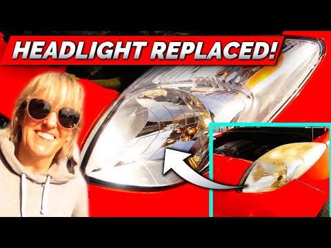 HOW TO - REPLACING TOYOTA YARIS HEADLIGHTS 2007
