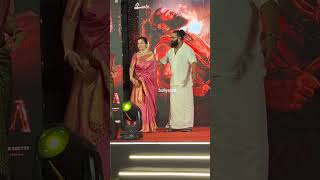 Kantara: Chapter 1 Fame Actor Rishab Shetty With Wife Pragthi Shetty And  Rukmini Vasanth At City Kantara: Chapter 1 Fame Actor Rishab Shetty With Wife Pragthi Shetty And  Rukmini Vasanth At City