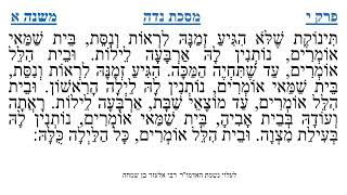 מסכת נדה פרק י משנה א