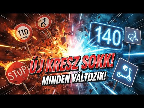 🚨 VÉGE A RÉGI KRESZ-NEK! Itt a 140-es tempó és az új büntetések! 🚗💨