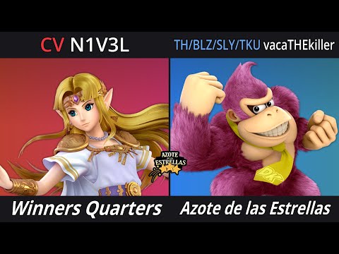 Azote de las Estrellas 10 - Winners Quarters Final - N1V3L (Zelda) vs vacaTHEkiller (Donkey Kong)