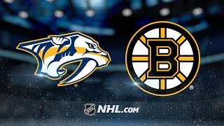 Youth powers Bruins past Predators in 4-3 win