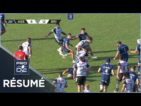 PRO D2 Saison 2023/2024 J01 - Résumé SU Agen-CA Brive