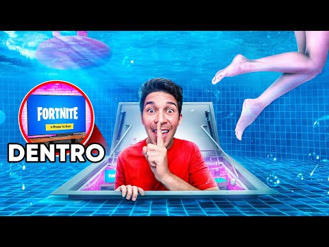 HO COSTRUITO UNA STANZA SEGRETA IN PISCINA per nascondermi da Dominick in casa nostra!