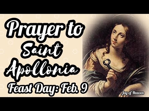 A Powerful Prayer For Toothache To ST. APOLLONIA