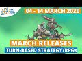 Pc Turn Based Strategy RPGs Releases 04 14 March 2020