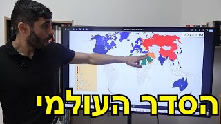 מפת הסדר העולמי (לאומנות - ישראל, המזרח התיכון והעולם) - התמונה מוצגת ישירות מתוך אתר האינטרנט יוטיוב. זכויות היוצרים בתמונה שייכות ליוצרה. קישור קרדיט למקור התוכן נמצא בתוך דף הסרטון