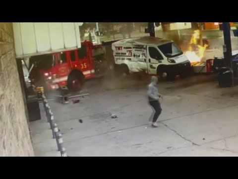 This Newscaster Delivers The Play-By-Play Of A Fire Engine Crashing Into A Gas Station Like A Horse Racing Announcer